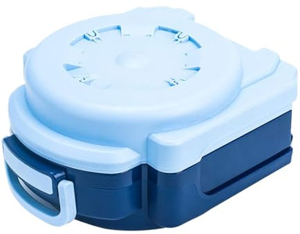 siduytin Tragbares Hockgerät mit Abnehmbarer Toilettenschüsselstruktur, ABS, tragbare Toilette, Reisetoilette, Urinal, Bettpfanne, dick, Blau