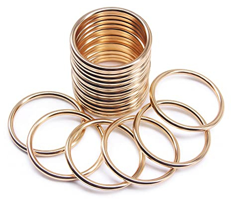 Jamsinmu Metallring Robuste O-Ringe Mehrzweck für Heimwerker-Zubehör, Gürtel und Hundeleinen Bastelzubehör