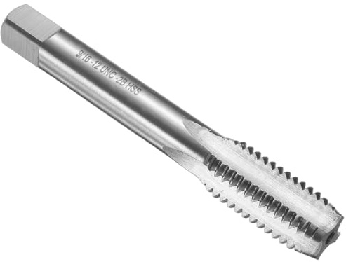 QUARKZMAN Handbotten Tap 9/16 12 UNC 2B gängad grundläggande stil gängskärverktyg av höghastighetsstål HSS6542 raka spår skruvgängningsverktyg