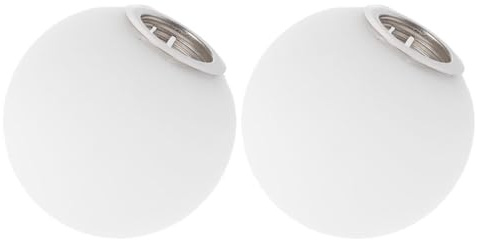 Amosfun G9 Milchglas Kugellampenschirm 60 mm 2 Stück – bruchsicherer Kunststoff-Ersatzschirm, blendfreie Lichtverteilung für Wohn- & Schlafzimmer G9 Leuchten