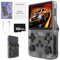 SGZIOO R36S Handheld Game Console, Handheld Games Consoles with Open Source Linux System, 3.5 Inch IPS Screen, 64G TF Card, Built-in 15000+ Classic Games, Hand Held Game Consoles Black