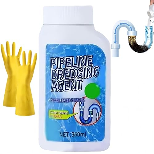 Potente agente dragante per tubature di cucina e WC, pulitore di scarichi, potente agente dragante per tubature,pulizia rapida delle tubature del WC,facile da usare per gli utenti domestici (1Pezzo)