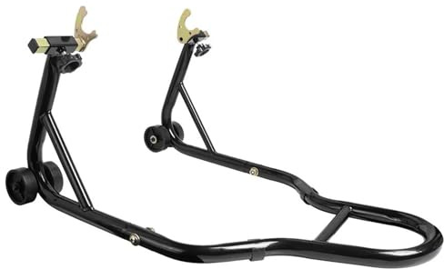 NADCFN Montageständer Motorrad Motorradständer Paddock Stand Fit Für Motorrad Fit Für Yamaha R15 R25 Mt09 Tracer Fit Für Kawasaki Versys Z900 Z800 250 400(Black)