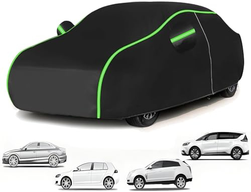 Car Cover for Jeep Compass 2007-2017 (440 x 181 x 163cm),All-Weather Car Shield - Waterproof & Dustproof + UV Protection, Wind Resistant with Full Edge Guard