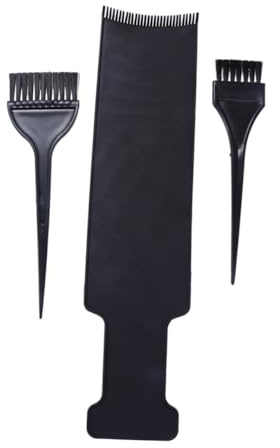 Homoyoyo 3pièces Peigne De Coloration Et Brosse à Cheveux Set Pour Coiffure Et Teinture à Domicile Noir