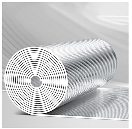 HBOOMOEM Film RéFléChissant Pour Radiateur，Panneau Film RéFléChissant，Peut êTre Utilisé Pour La Protection Solaire, La Protection Contre La Pluie Et L'Isolation Phonique.(300CM/118.1IN,3CM/1.18IN)