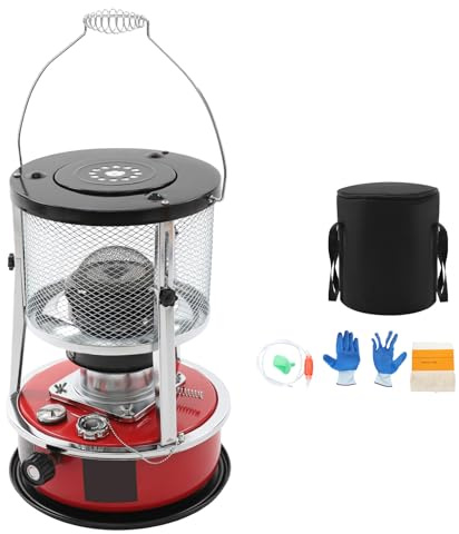 ROGONPDK Mobiles Petroleumheizgerät, Große Petroleumofen für Innenräume, Tragbarer Petroleumofen, Kerosinofen, Petroleumheizung, Petroleum Heizung für Boot, Camping & Outdoor