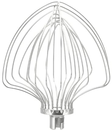 Accessoire Fouet Métallique A6HB, Compatible Avec Les Robots Pâtissiers KitchenAid 7QT KN211W KSM8990DP KMS7586RSR, Résistant Aux Intempéries.