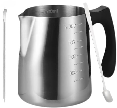 Pot de cire à fondre 900 ml - Bol à fondre au bain-marie avec graduation - Fondeur de cire avec poignée résistante à la chaleur - Casserole avec cuillère pour la fabrication de bougies, la fabrication