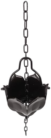 MAGICLULU Catena Guida Pioggia in Lega di Alluminio Resistente per Grondaie da Esterno, Catena Antipioggia Decorativa per Giardino e Cortile, Raccoglitore di Acqua Piovana Facile
