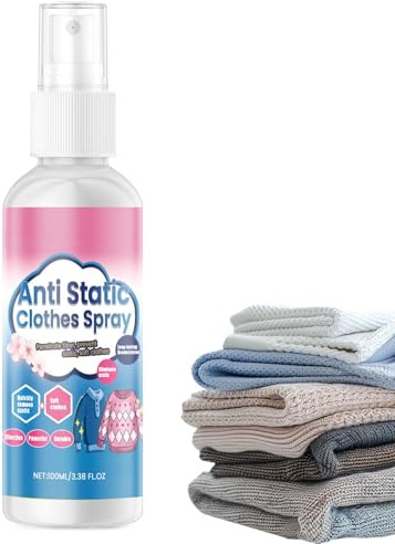 Anti Static Spray for Clothes Universal Instant Fabric Smoothen 100ml | Sofa Static Cling Spray for Sofa Couch Clothing Sweaters Blankets Rugs Bed Sheets Home Dorm