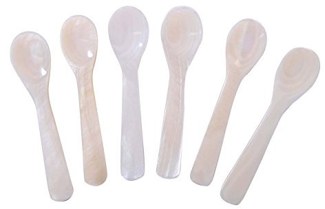 Marycrafts Set Di 6 Cucchiaio Da Caviale Uova Di Pesce In Madreperla