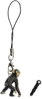 Miniblings Affe Handyanhänger Handyschmuck Schimpanse Menschenaffe Anhänger- Handmade Modeschmuck I Anhänger Handyschmuck Schlüsselanhänger