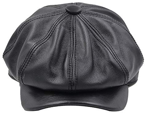 Yosang Fashion Herren Leder Classic 8 Panel Gatsby Newsboy Ivy Hat