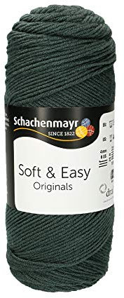 Schachenmayr Soft & Easy 9807353-00077 oliv Handstrickgarn, 20 x 7 x 7 cm