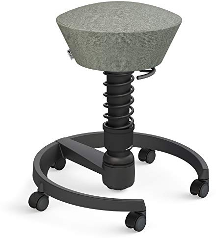 aeris Swopper – Ergonomischer Hocker – Bürohocker höhenverstellbar – Vielseitiger Schreibtischstuhl für einen gesunden Rücken – Bürostuhl mit Rollen, Feder Standard