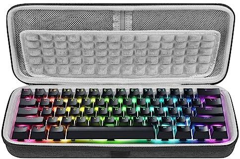 GEEKRIA Funda de Teclado Compacto 60%, Estuche de Transporte rígido para 61 Teclas, Compatible con SteelSeries Apex Pro Mini, Razer Huntsman Mini, RK Royal KLUDGE RK61