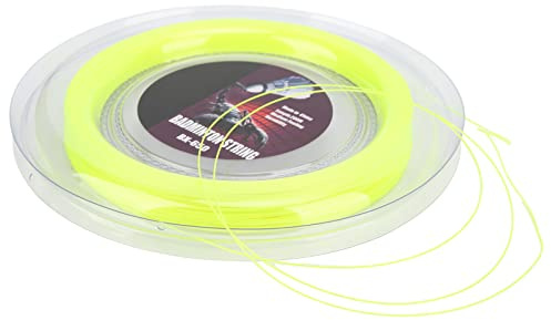 Racquetsträngrulle badminton string badmintonsträng 200m Anti-förlust syntetiskt fiber yttre lager Gul för amatör för daglig träning badminton racket string replacement Stringtrosor