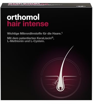 Orthomol Hair Intense - Mikronährstoffe für schönes Haar - mit Biotin, Kupfer und Zink, 180 St. Tagesportionen