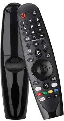 CRGANGZY compatibles avec la LG AN-MR20 télécommande TV AKB75855501 AN-MR20GA télécommande vocale Magique de Remplacement pour Netflix/Prime Video Google/Alexa pour OLED/NanoCell/UHD