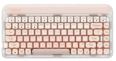 LOFREE Dot Foundation Clavier mécanique Rechargeable à 75% remplaçable à Chaud avec 3 Types de Connexion pour Windows, Mac OS/commutateurs Rose Gateron Baby Racoon