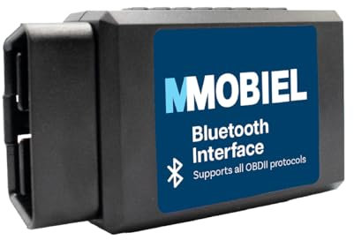 MMOBIEL Bluetooth OBD2 Wireless Scanner - Compatible con iPhone, iOS, iPad y Android - Scanner Herramienta de Diagnóstico - Comprobar los Códigos del Motor con Características Actualizadas V2.1