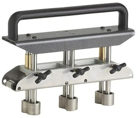 Cintreuse à Rouleaux de Bord 3 Stations pour Tôle de Toiture Plieuse Manuelle 0-90 Degrés Rouleaux en Acier 13-130 mm Poignée en Alliage Léger et Robuste