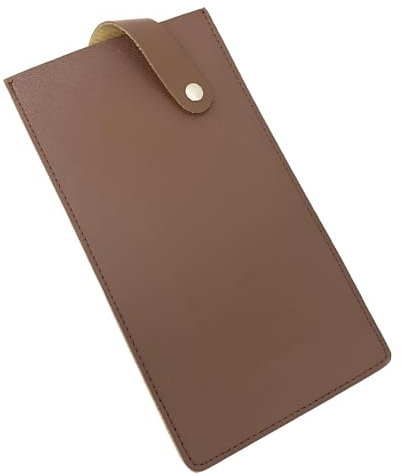 NIYATA 1 Pcs Chef Knife Blade Guard,8.5 Inch Pu Leather Knife Guard, Knife Cover for Knives Kitchen Meat Cleaver, Kitchen Knife Protective Cove(Brown)