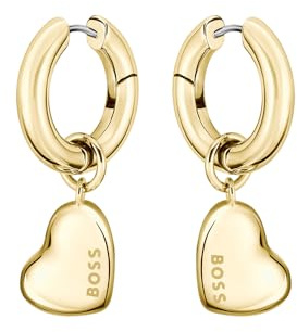 BOSS Jewelry Pendientes para Mujer Colección HONEY LOVE en Oro Amarillo con un Colgante en Forma de Corazón - 1580641