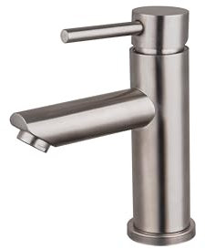 Grifo de Lavabo Essir Monomando de Acero Inoxidable, Niquel o Negro, Corto. Agua fría y caliente. Inguz. (Acero Inoxidable)