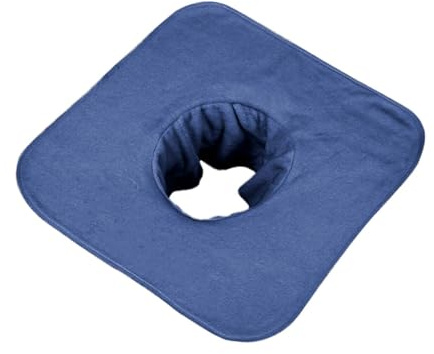 MagiDeal Handtuch für Massageliegen, Schutz für Massagebedarf, Gesichtskissen-Handtuch mit Loch, saugfähiges Handtuch für die Schönheit,