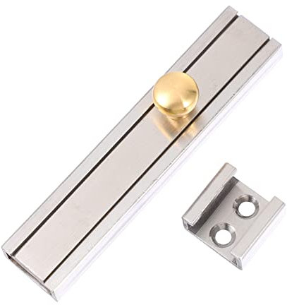 Serrures de loquet de porte, 1 jeu de goupilles à pêne dormant, serrure de porte de garage, loquet coulissant de porte de toilette, loquet de porte robuste, anti-porte en acier inoxydable, loquet de p