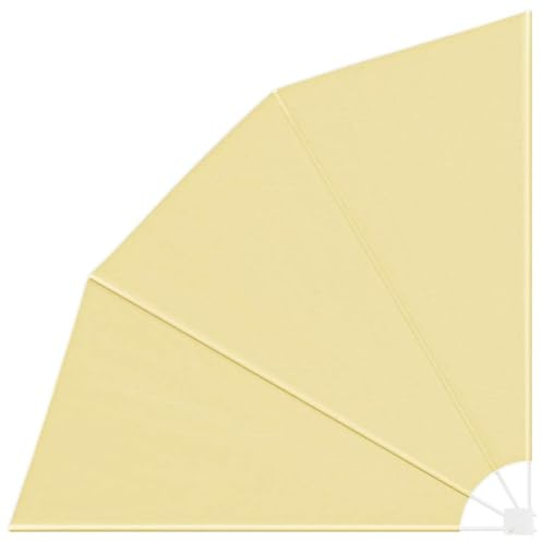 vidaXL Balkon Sichtschutz Sand 210 x 210 cm Polyester, Balkon Sichtschutz, modern und faltbar, wetterfest, UV-beständig, perfekt für draußen