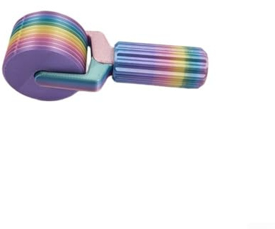 Vasiumic Rouleau de peinture diamant à faire soi-même en plastique multicolore avec 10 stries pour un pressage précis et un alignement des strass, outil de presse compact de 4 cm (couleur macaron)