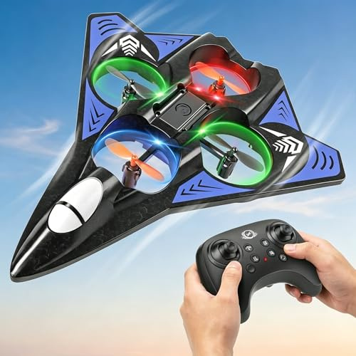 Doloowee RC Flugzeug Ferngesteuerte Drohne für Kinder 5 6 7 8 Jahre