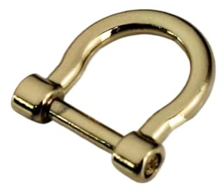 XILEUDUOD Grillete de Acero Inoxidable 1 Uds Grapas de aleación mosquetón D Arco grillete Cuero Bolsa de Lona cinturón Fob Llavero Gancho Tornillo Junta Conector Hebilla(Color1)