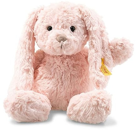 Steiff Tilda Hase - 30 cm - Plüschhase mit Schlappohren - Kuscheltier für Kinder - Soft Cuddly Friends - beweglich & waschbar - rosa (080623)