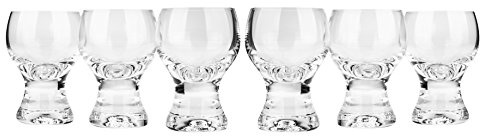 Bohemia Crystal Gina Liqueur Glasses, Vodka Shots, 2 Ounce/3-Inch High, Set Of 6, Clear