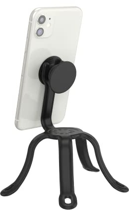 PopSockets: PopMount 2 Flex – självhäftande flexibelt silikonfäste och stativ för smartphone och surfplatta – svart