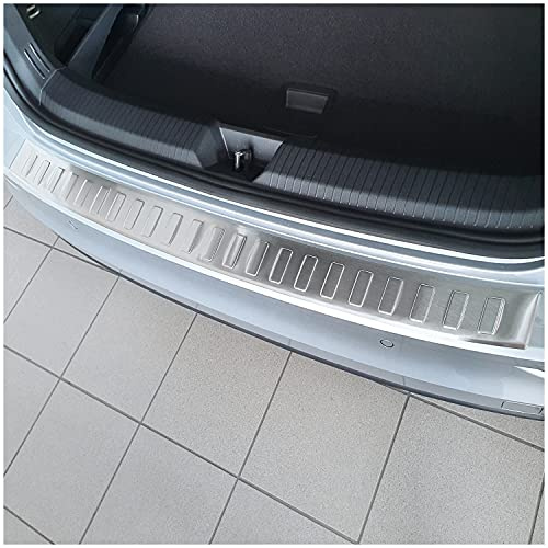tuning-art Ladekantenschutz passend für VW Golf 8 Variant/Kombi 2020- | Passgenau mit Abkantung Reinigungstuch Montageanleitung Rostfrei vormontiertes Spezialklebeband