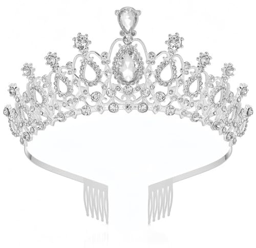 Kristall Hochzeit Frauen Krone Mädchen Strass Festzug Tiara Stirnband Prinzessin Königin Haarschmuck für Geburtstag Prom Brautparty Weihnachten Kostüm Geschenke Schmuck | Stirnband Prinzessin Königin Haarschmuck für Geburtstag Prom Brautparty Weihnachten Kostüm Geschenke Schmuck