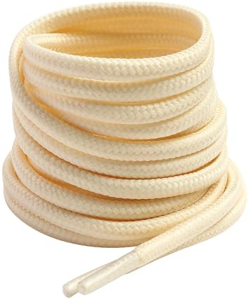 VSUDO Lacets Ronds pour Chaussures de Travail et Bottes - Diamètre 4mm Lacets Ronds Résistants pour Randonnée, Trekking et Sécurité - Homme Femme