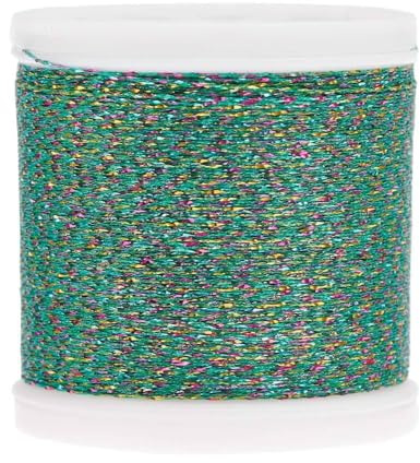 Stickgarn - Metallfarbe - Regenbogen grün