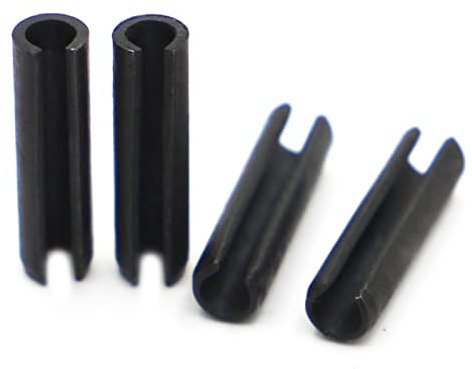 M1.5 M2 M2.5 M3 M4 M5 M6 M8 M10 Schwarzer Stahl Elastischer Splint Zylindrischer Positionierungs-Spannstift GB879-M3 50 Stück, 6 mm