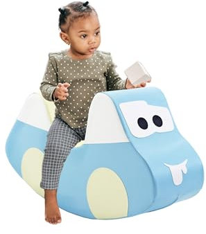 IGLU SOFT PLAY Schaukelpferd Kinder Schaukeltier Baby Schaukelspielzeug Spielzeug (Pastel)