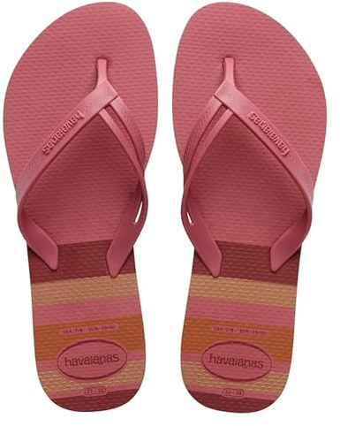 Havaianas - Elegance Print, Infradito Eleganti, Durevoli e Confortevoli con Cinturini alla Moda e Suola Antiscivolo, Donna, Pau Brasile, 35/36 EU