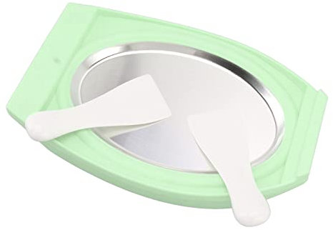 ANKROYU Gelatiera Per Yogurt, Gelatiera Per Piastre Fredde in Alluminio Alimentare E Plastica ABS, Coni Gelato Per Piastre Fredde Divertenti E Convenienti Per Fai da Te(Verde)