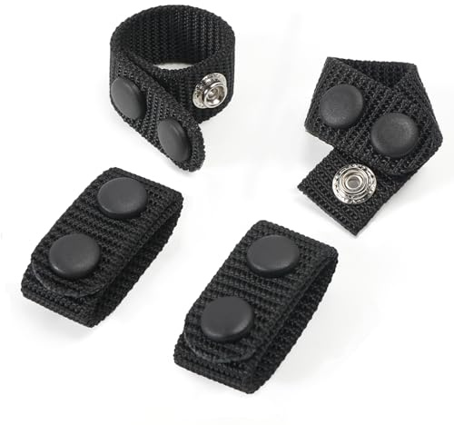 CROSSHIP Taktischer Gürtelhalter, Nylon, doppelte Druckknöpfe für 3,8 cm/4,4 cm/5,1 cm/5,7 cm breite Militärausrüstung, Sicherheitsgurt, 4 Stück, 5 cm