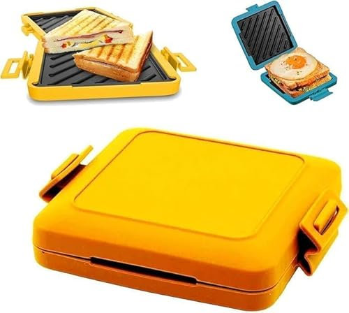 CXAPRDSH Microwave Toastie Sandwich Maker,Fast Time Saving Microwaveable Press Toaster,Fast Time Saving Microwave Sandwich Maker,for Grilled Cheese/Bread/Sandwich/Pizza