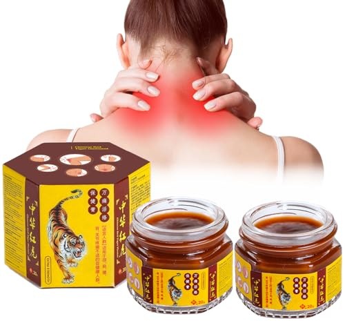 Red Tiger Salbe, 2PCS Red Tiger Cream Gegen Schmerzen Gelenk Knochen, Linderung Von Gelenkschmerzen für Taille/Arm/Hinterhand, Gelenk Muskel Schmerzen Schulter Beruhigende, Natürliche Inhaltsstoffe